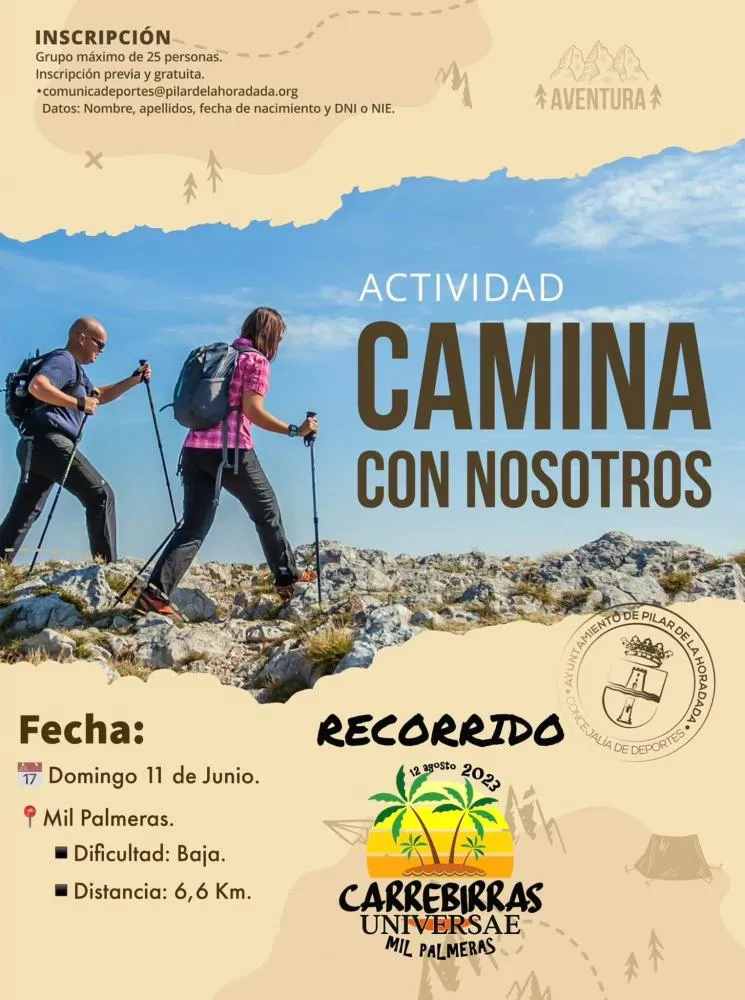 Ruta por Mil Palmeras (Recorrido Carrebirras) "Camina con nosotros" de la Concejalía de Deportes