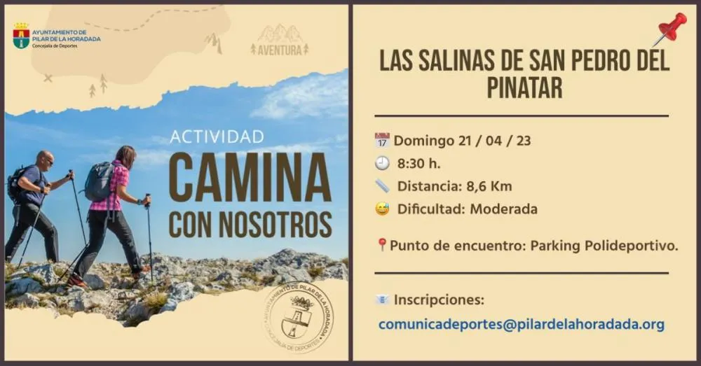 Ruta Salinas de San Pedro del Pinatar "Camina con nosotros" de la Concejalía de Deportes