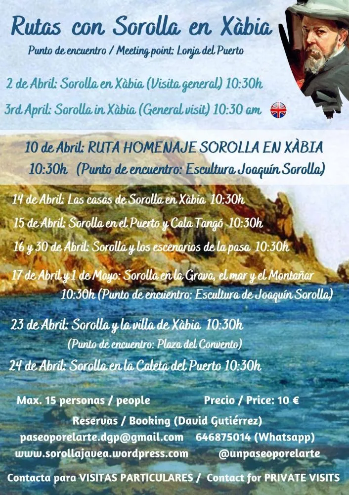 Rutas con Sorolla en Xàbia - Abril 2022