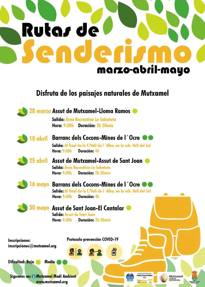 Rutas de senderismo por Mutxamel