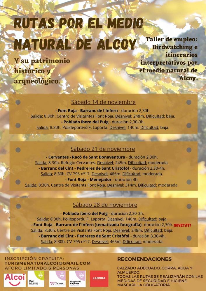 Rutas por el medio natural de Alcoy - Noviembre 2020