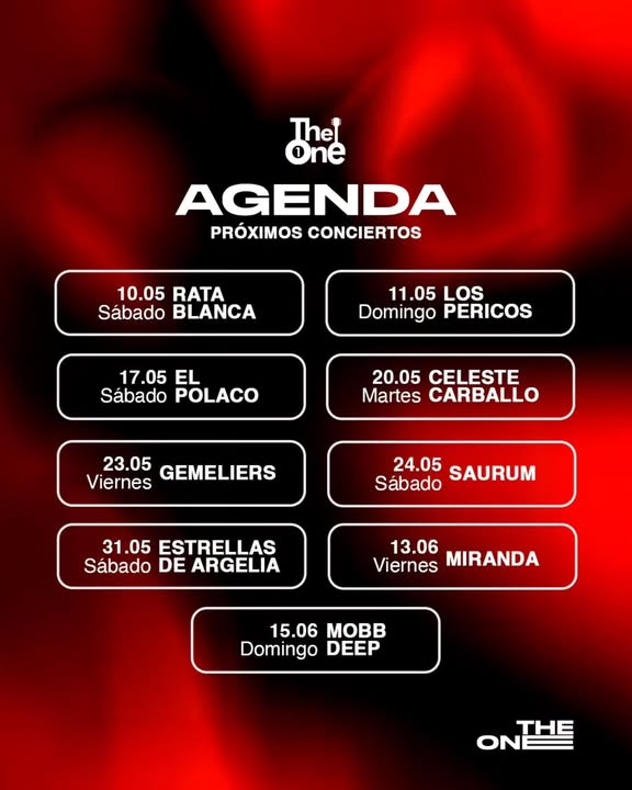 Sala The One - Mayo 2025