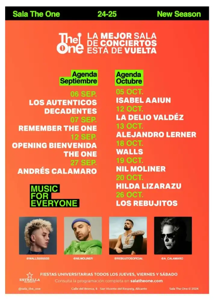 Sala The One - Septiembre-Octubre 2024