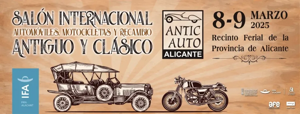 Salón internacional automóviles, motocicletas y recambio antiguo y clásico