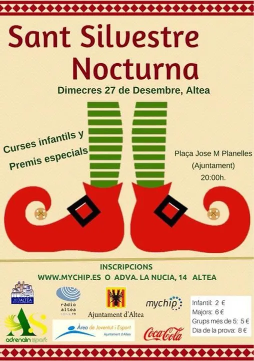San Silvestre Nocturna 2017 Altea