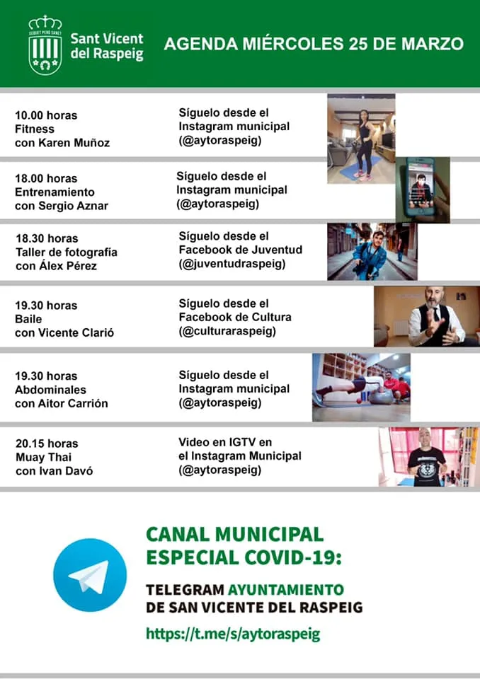 San Vicente del Raspeig - Agenda virtual Cultural 25 marzo