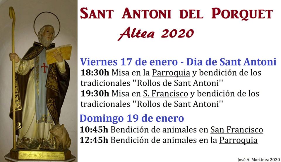 Sant Antoni del Porquet Altea 2020