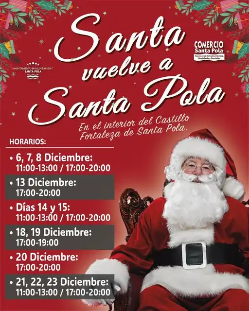 Santa Claus en Santa Pola 2024