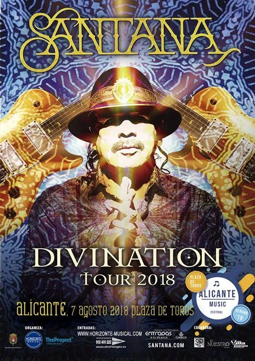 Santana en Alicante - Divination Tour 2018