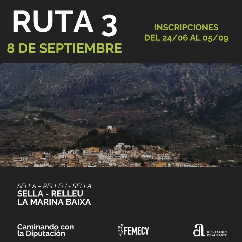 Sella - Relleu ► Caminando con la Diputación de Alicante 2024