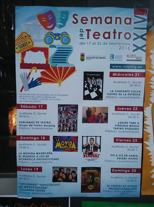 Semana del Teatro San Vicente del Raspeig,
