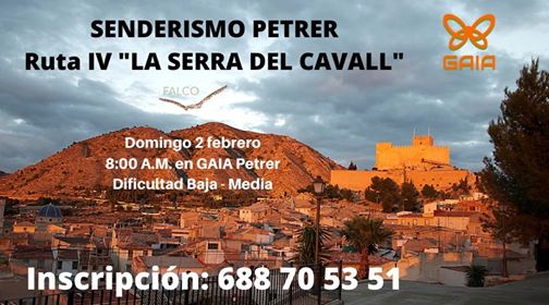 Senderismo Petrer, Ruta IV "La Serra del Cavall"