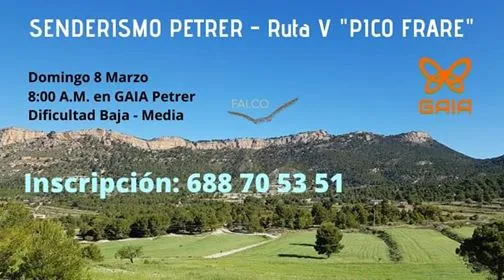 Senderismo Petrer - Ruta V, "Pico Frare"