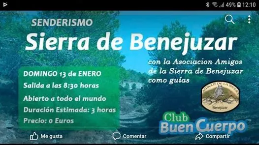 Senderismo Sierra de Benejúzar