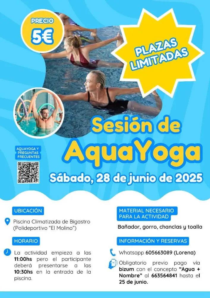 Sesión de AquaYoga