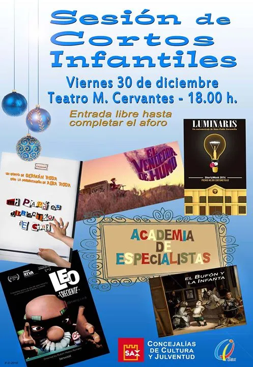 Sesión de cortos infantiles - Teatro Miguel de Cervantes Sax