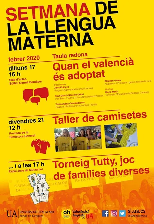 Setmana de la llengua materna valenciana 2020