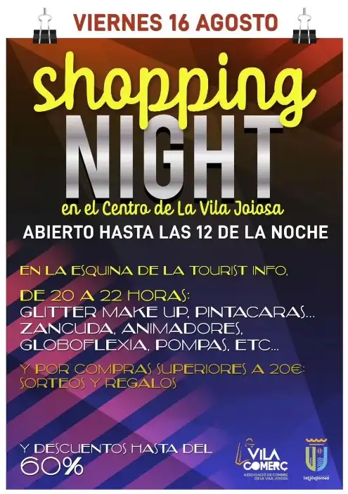 Shopping Night Villa Joyosa 2024