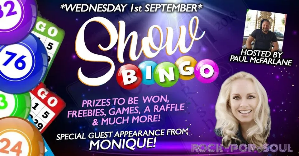 Show Bingo with Monique!