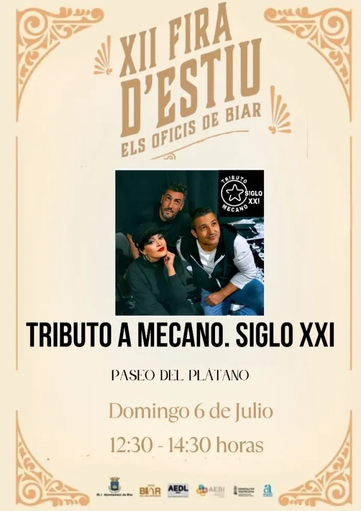 Siglo XXI - Tributo a Mecano ► Fira d'Estiu - Els Oficis de Biar 2025