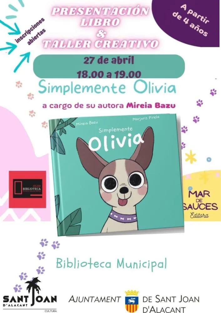 Simplemente Olivia - Presentación del libro y taller creativo