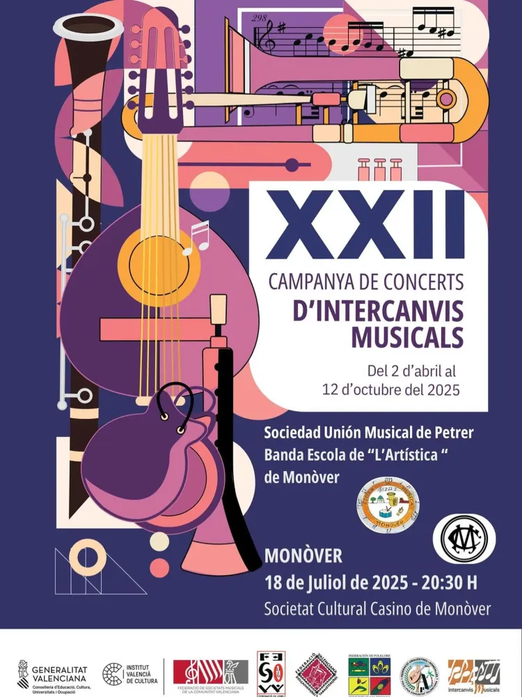 Societat Unión Musical de Petrer i la Banda Escola de L'Artística ► Conciertos Intercambio