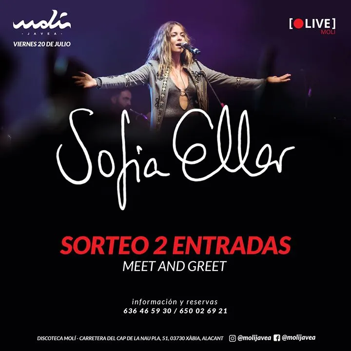 Sofia Eller en concierto en Javea
