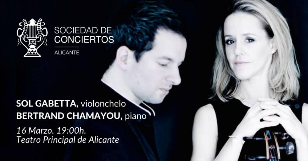Sol Gabetta y Bernard Chamayou en Concierto - Sociedad de Conciertos de Alicante