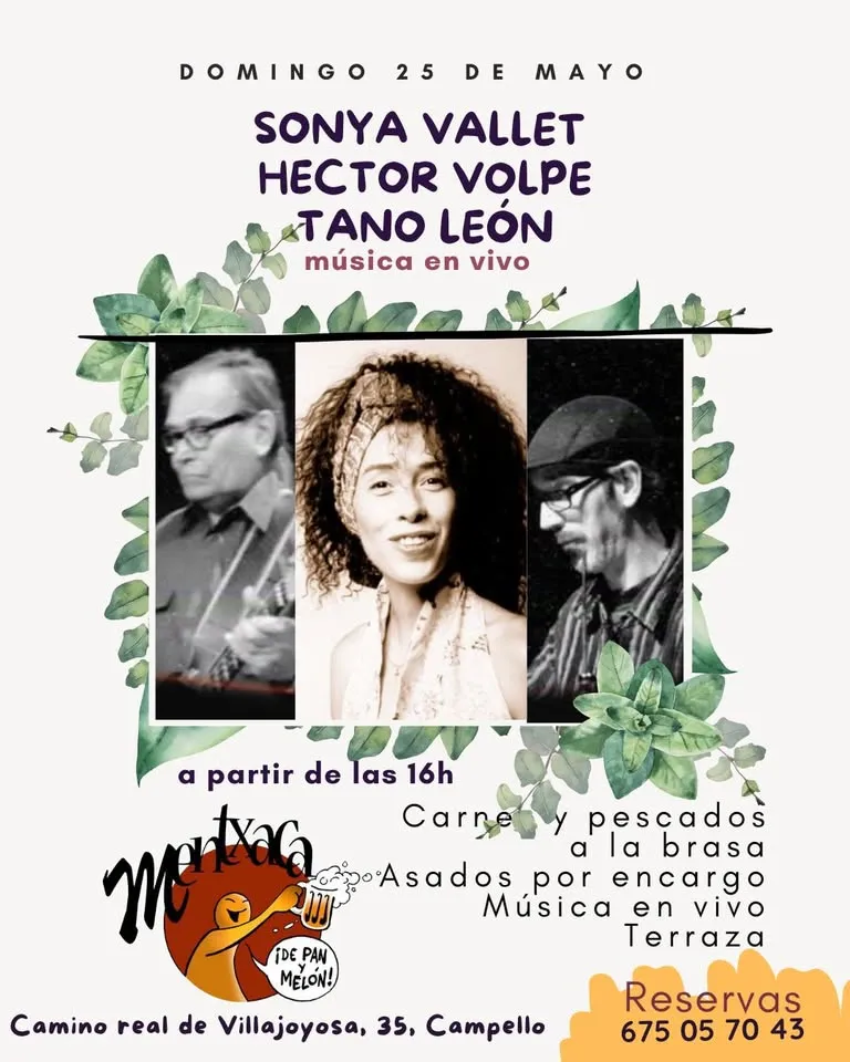 Sonya Vallet , Héctor Volpe y Tano León