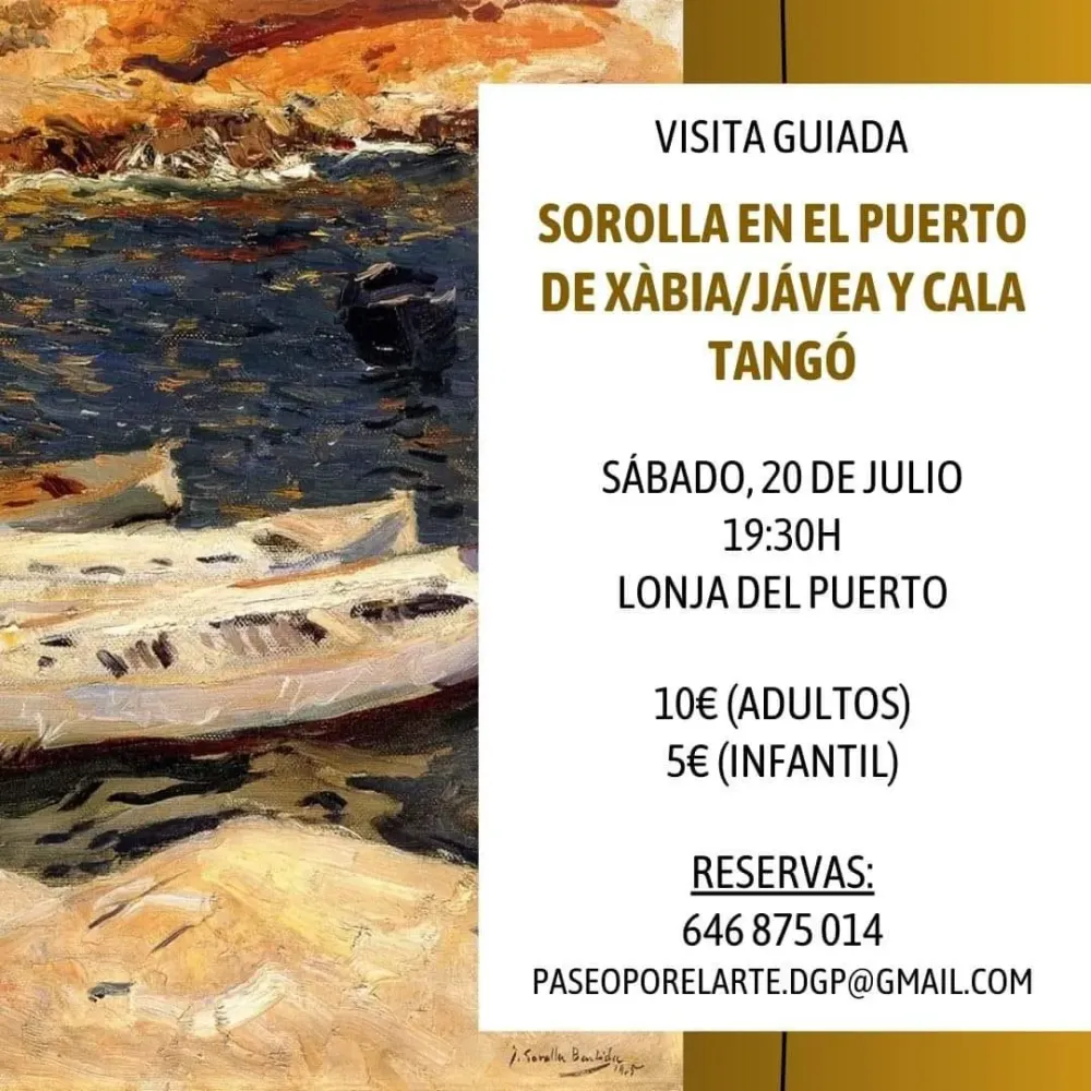 Sorolla en el puerto de Jávea y Cala Tangó