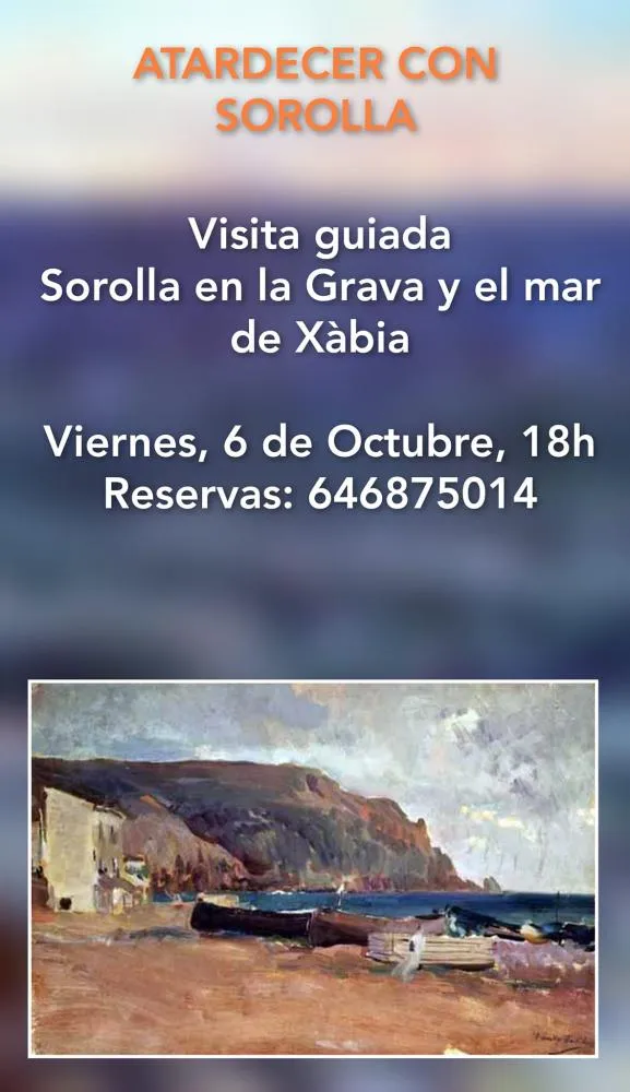 Sorolla en la Grava y el Mar de Xàbia