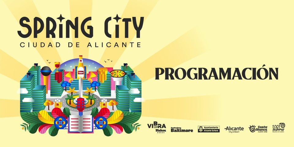 Spring City - programación gratuita en Alicante: literatura, conciertos ¡y más!