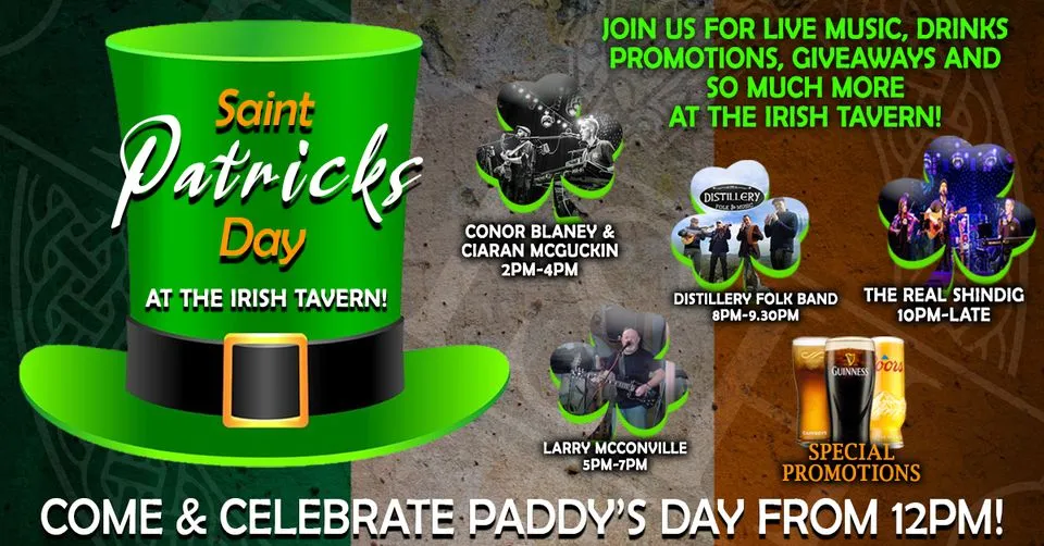 St Patrick's Day at The Irish Tavern!