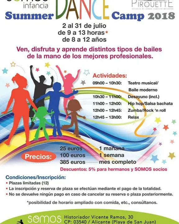 Summer Dance Camp en Escuela de danza y baile Pirouette