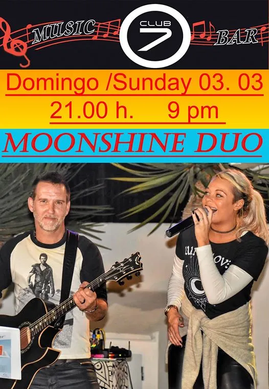 Sunday Rock-Pop Night with Moonshine Duo