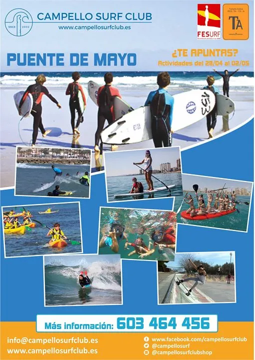 Surfea el puente del 1 de mayo - Campello Surf Club