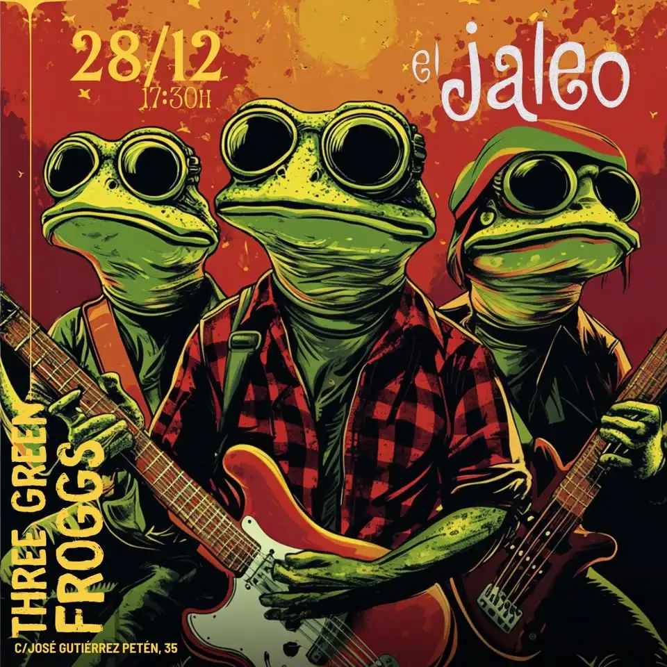 Sábado de tardeo Jaleo con Three Green Froggs