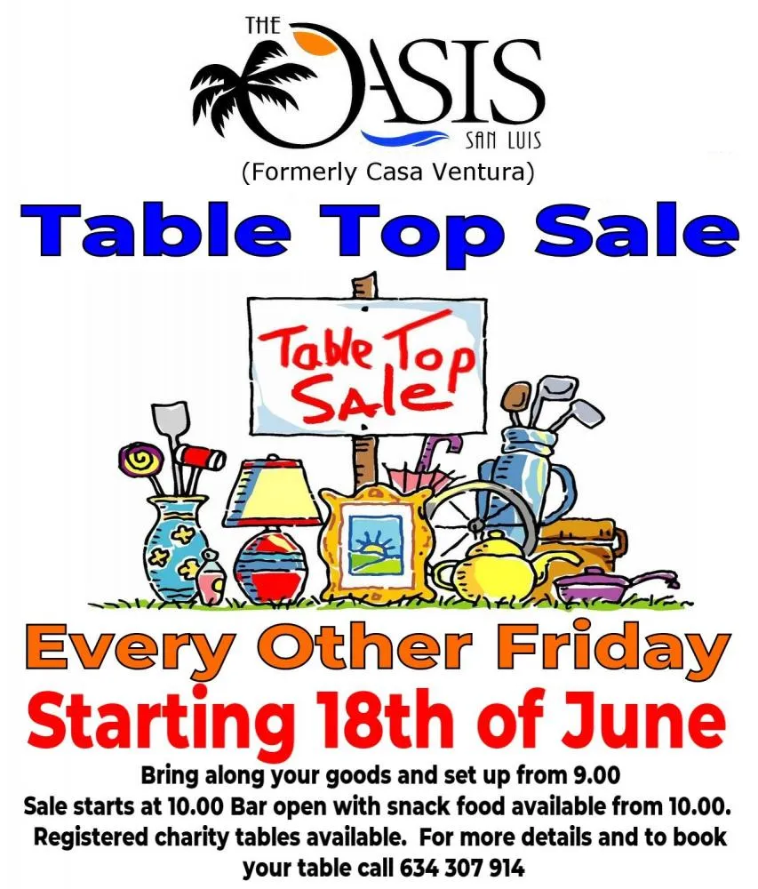 Table Top Sale