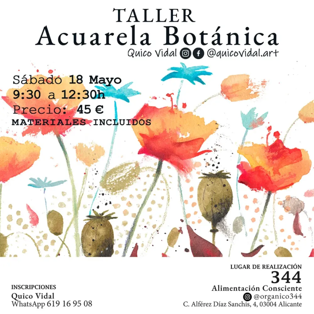 Taller Acuarela Botánica