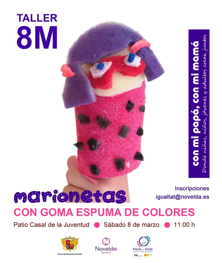 Taller con goma espuma de colores