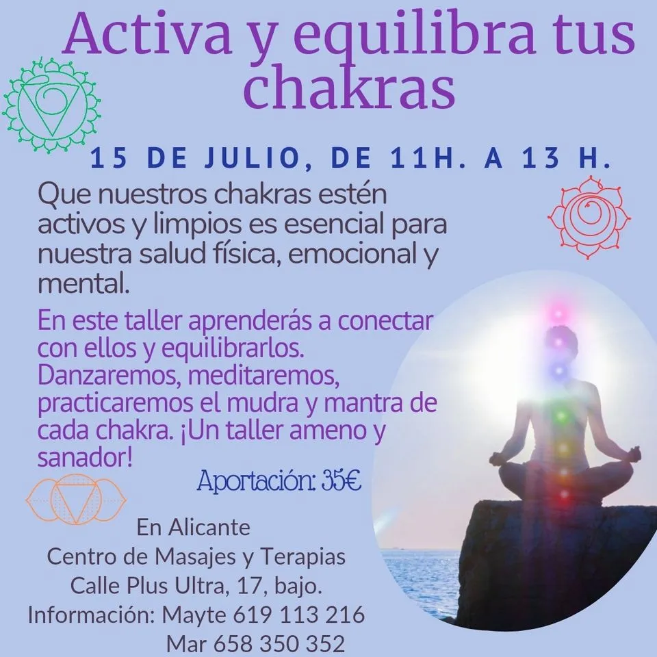 Taller Conoce tus Chakras