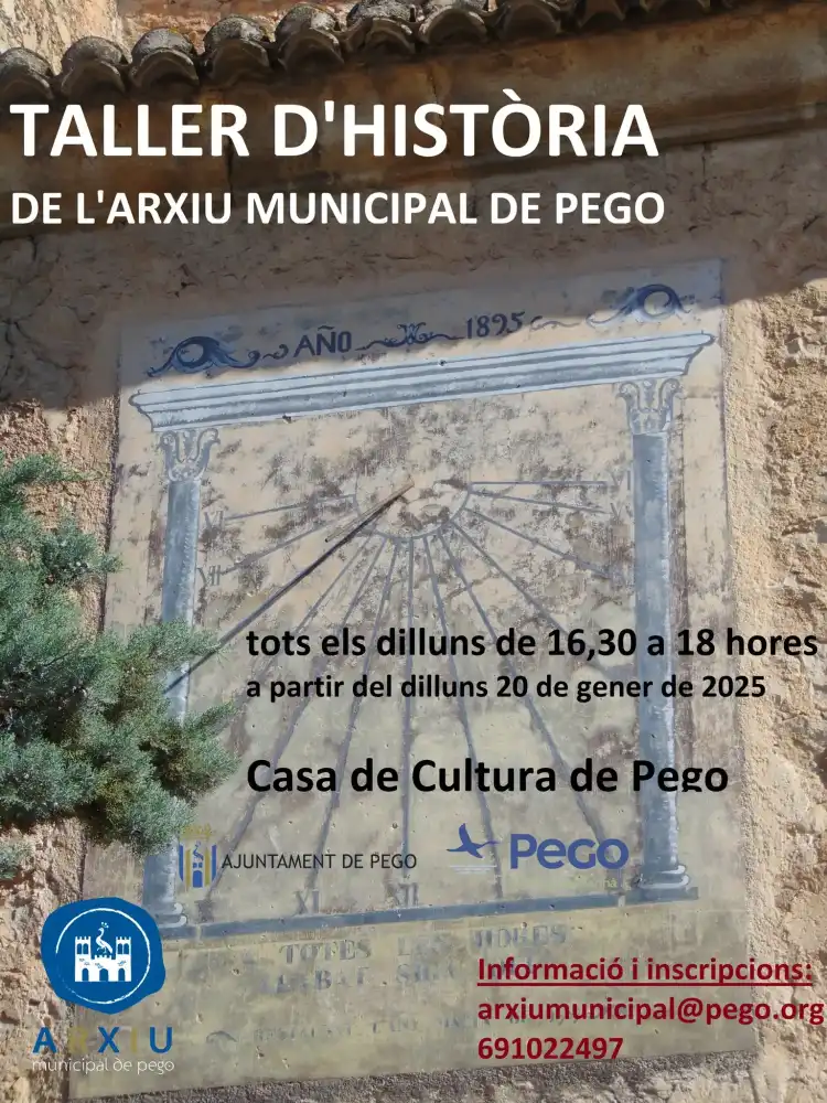 Taller d'historia de l' Arxiu Municipal de Pego