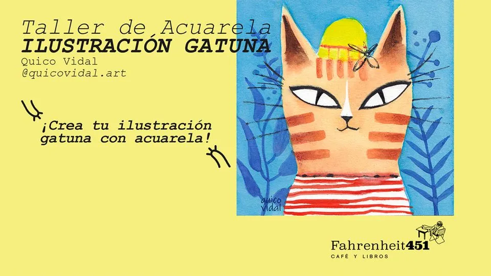 Taller de Acuarela *Ilustración gatuna*
