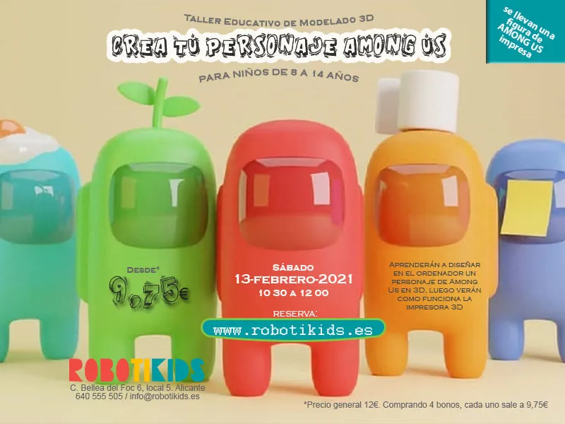 Taller de Among Us para niños