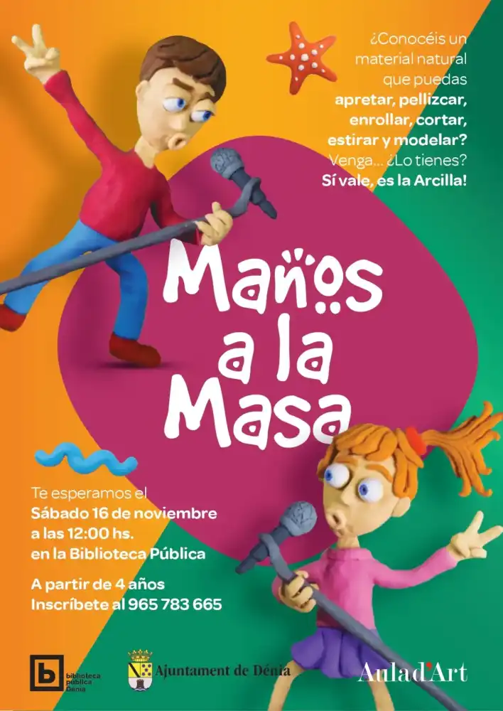 Taller de arcilla infantil "Manos a la masa"