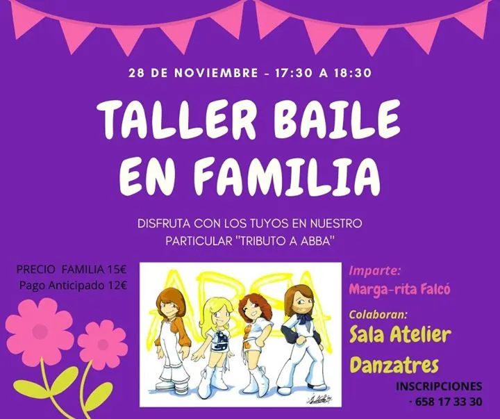 Taller de baile en familia con tributo a ABBA