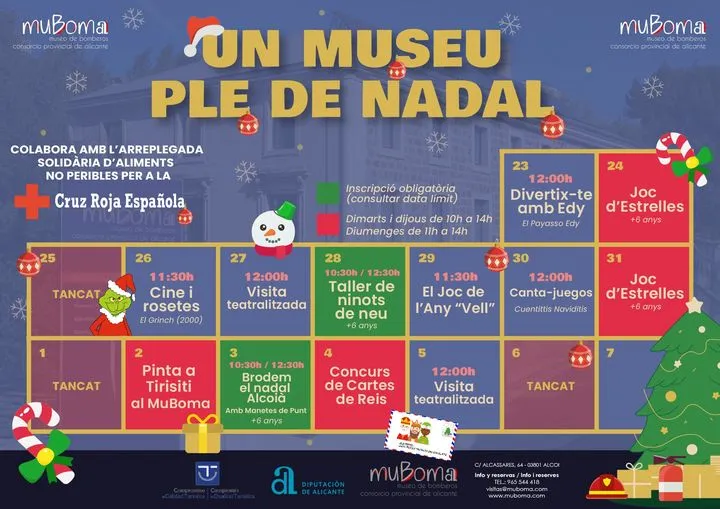 Taller de bordado «Un museu ple de Nadal»: Bordando la Navidad