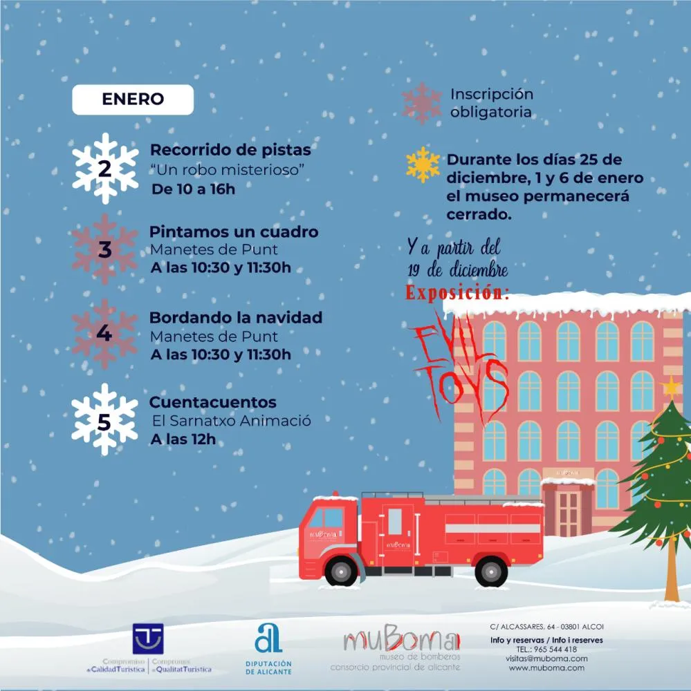 Taller de bordado. Un museu ple de Nadal