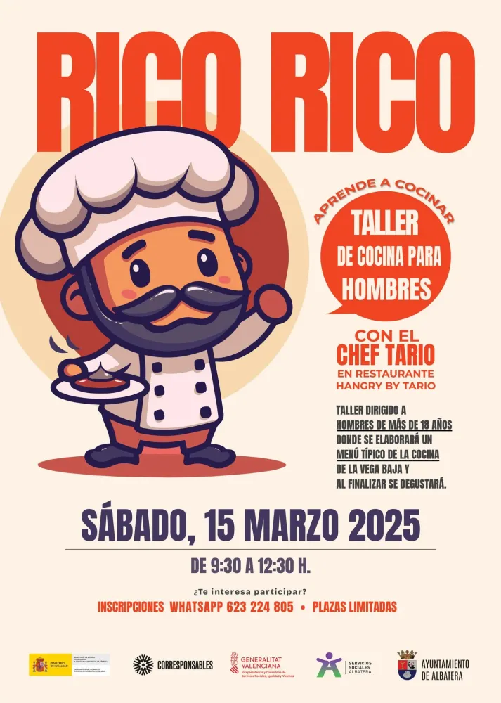 Taller de cocina para hombres con el Chef Tario