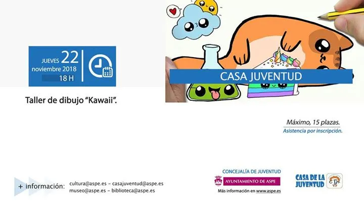 Taller de dibujo Kawaii en Aspe